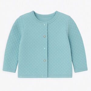 Blue Quilted Baby Jacket